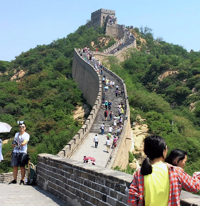 The Great Wall of China at Badaling, 70 kilometres north of Beijing