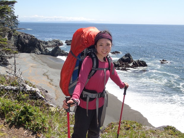 Kumiko Takeuchi studying on Vancouver Island, Canada