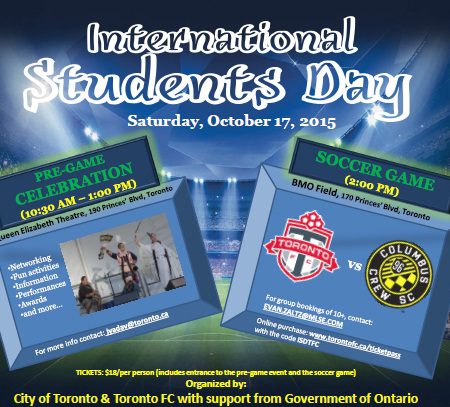 International Students Day Toronto: October 17
